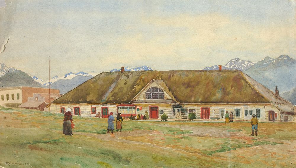 Old Russian Trading Post, Sitka by Theodore J. Richardson