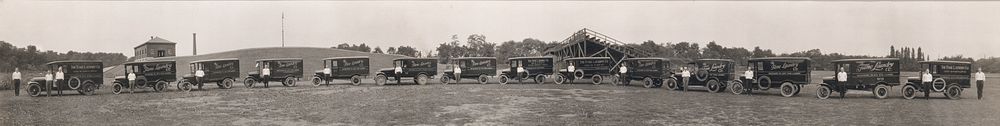 Delivery Vehicles and Staff of the Fame Laundry Company