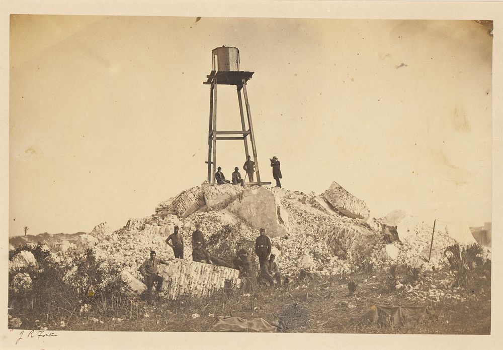 Ruins of the Charleston Lighthouse, Morris Island, South Carolina