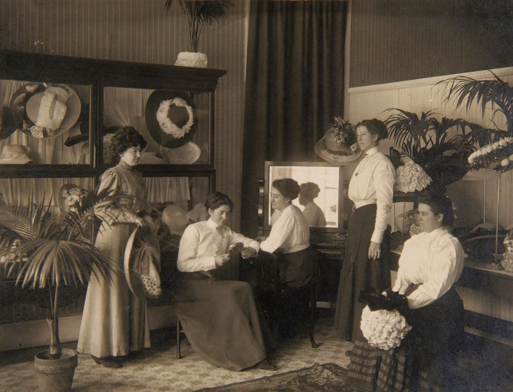 Five Ladies in a Millinery Shop