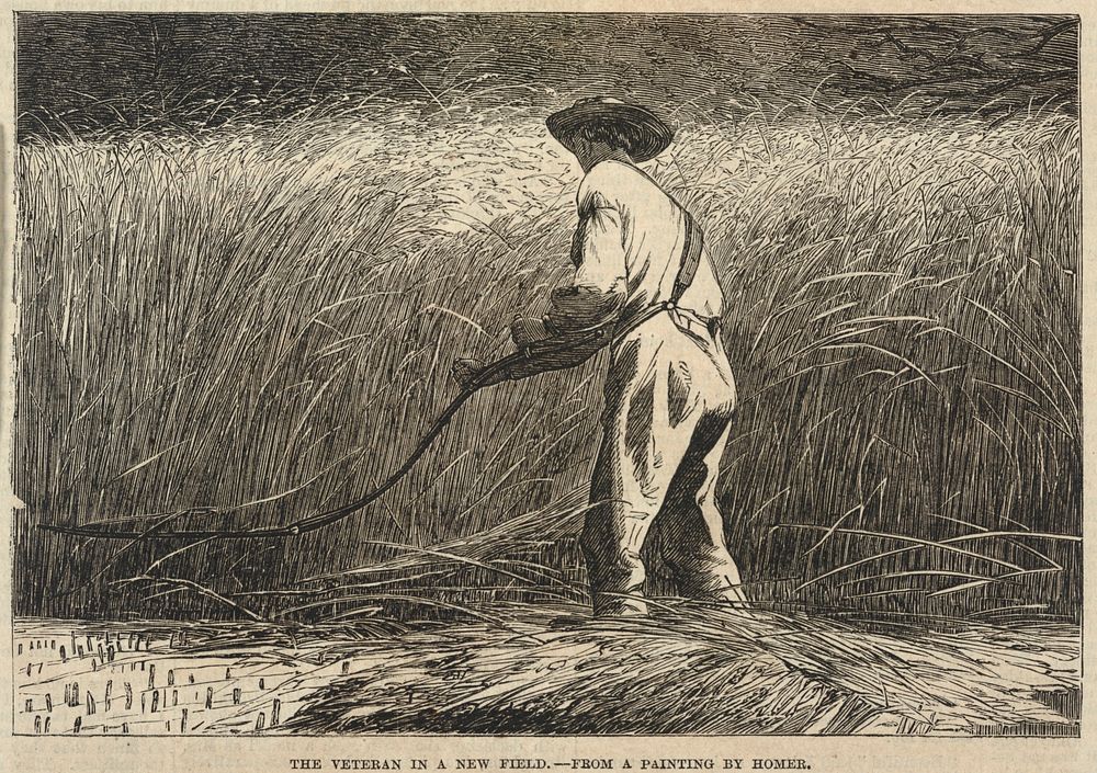 The Veteran in a New Field, from Frank Leslie's Illustrated Newspaper, July 13, 1867