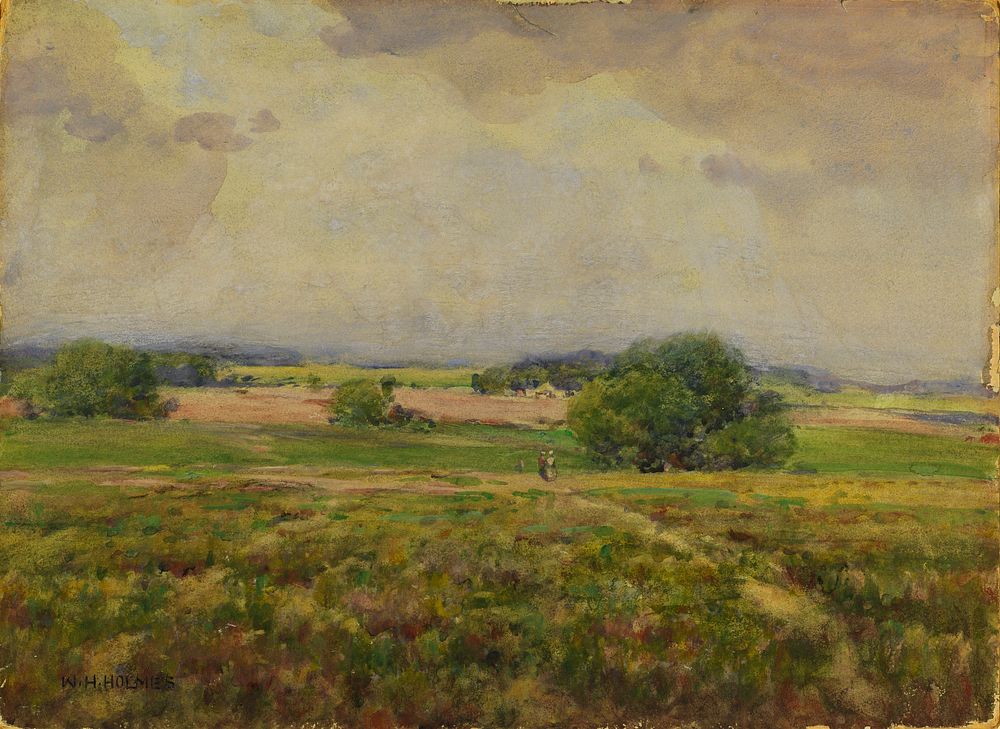 Over the Maryland Fields by William Henry Holmes, born Cadiz, OH 1846-died Royal Oak, MI 1933