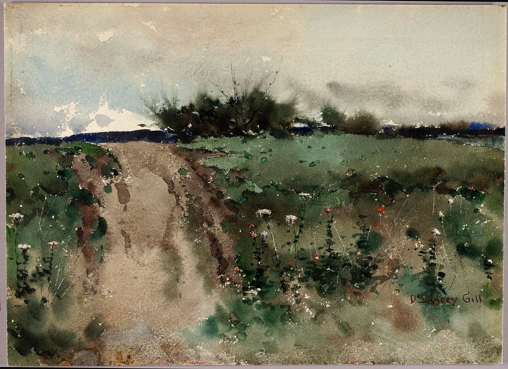 Landscape Sketch by De Lancey Gill