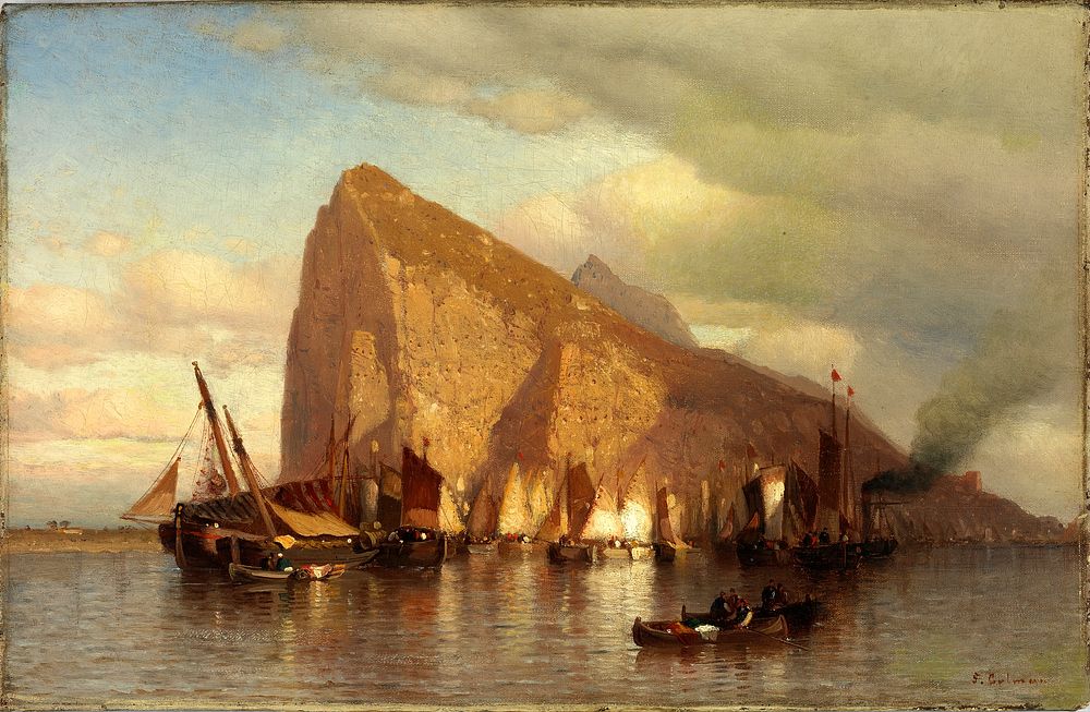 Clearing Storm at Gibraltar by Samuel Colman