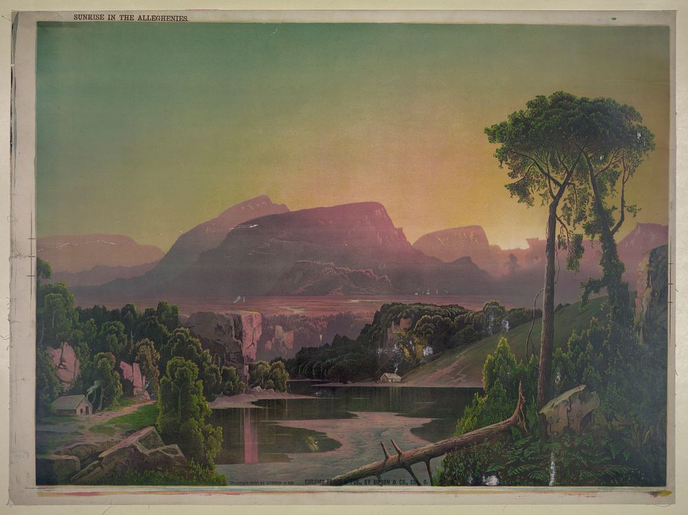 Sunrise in the Alleghenies (1880). Original from the Library of Congress.