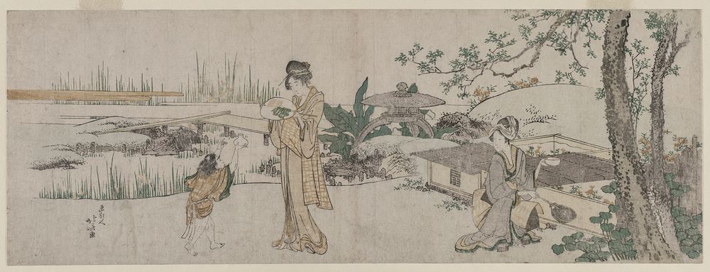 Hokusai's Goldfish Vendor. Original from The Cleveland Museum of Art.