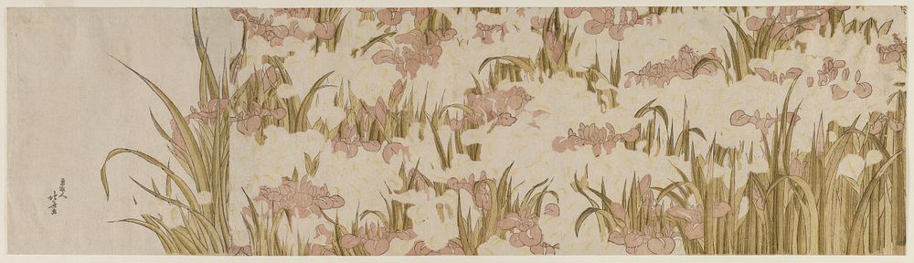 Hokusai's grass. Original from The Cleveland Museum of Art.