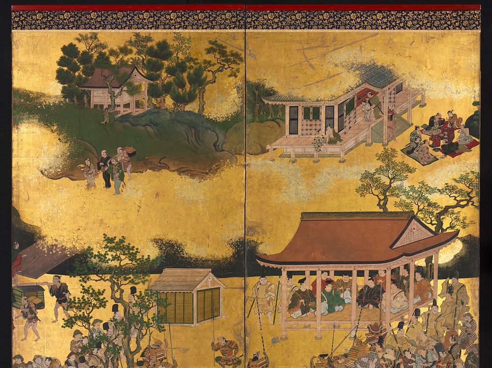 Horse Race at the Kamo Shrine, 1615-50. Original from The Cleveland Museum of Art.