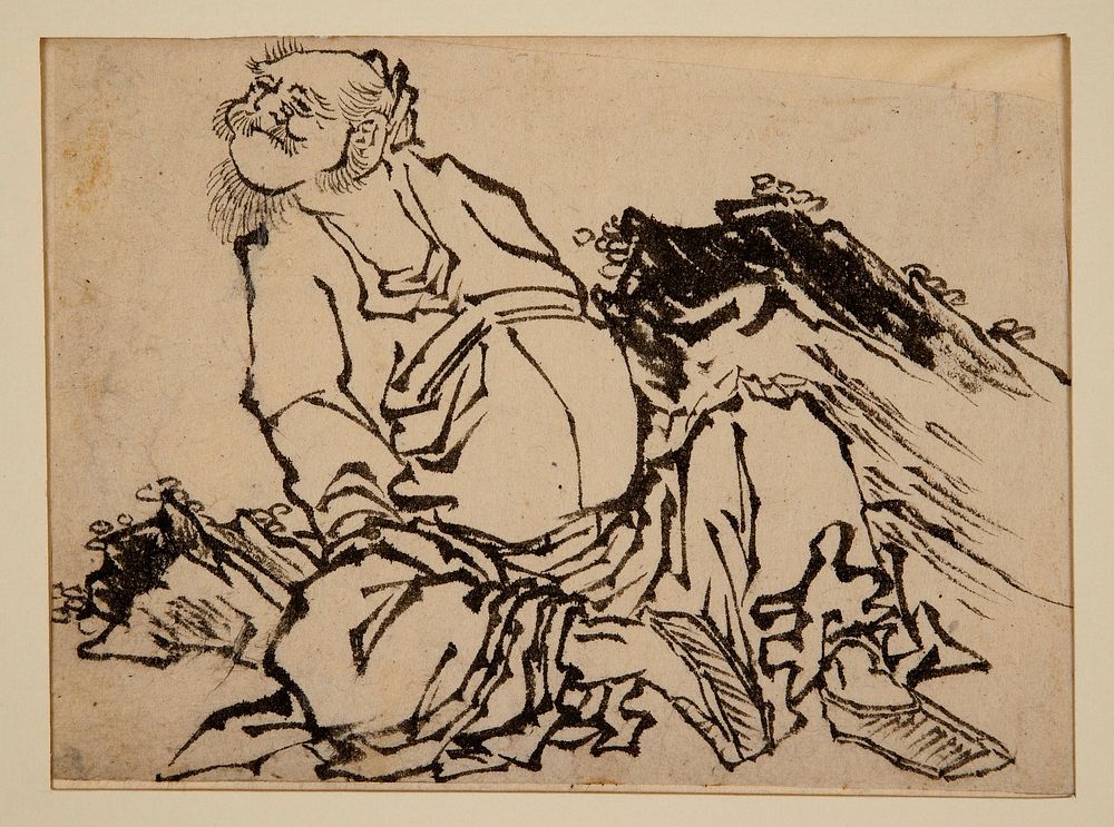 Chinese Warrior during 19th century in high resolution by Katsushika Hokusai. Original from The Minneapolis Institute of…