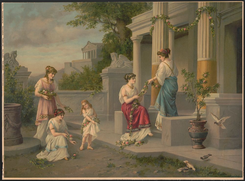 Pompeiish scene (1914). Original from the Library of Congress.