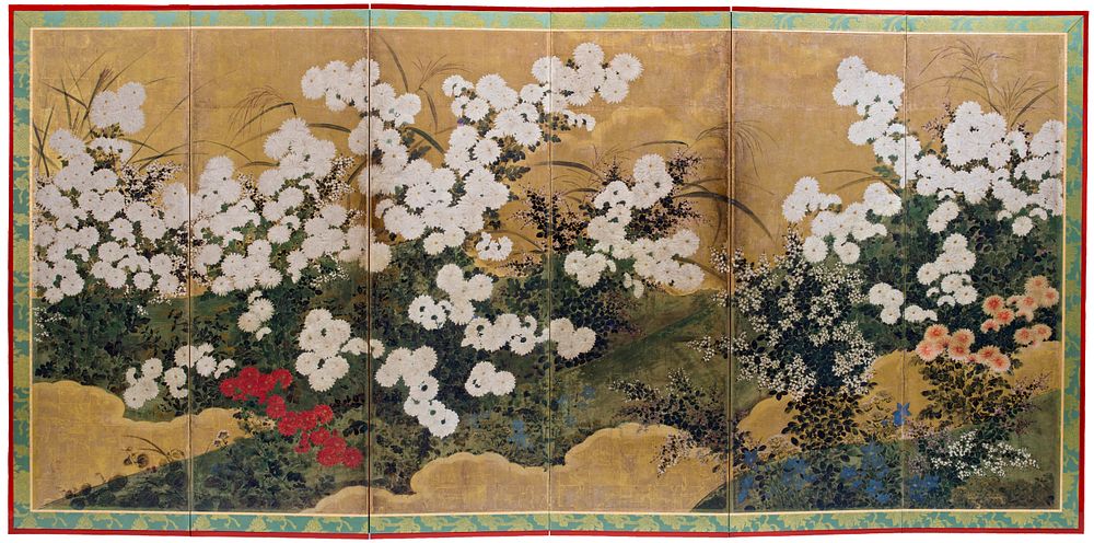 Chrysanthemums and Autumnal Plants (late 17th&ndash;early 18th century) painting in high resolution by anonymous. Original…