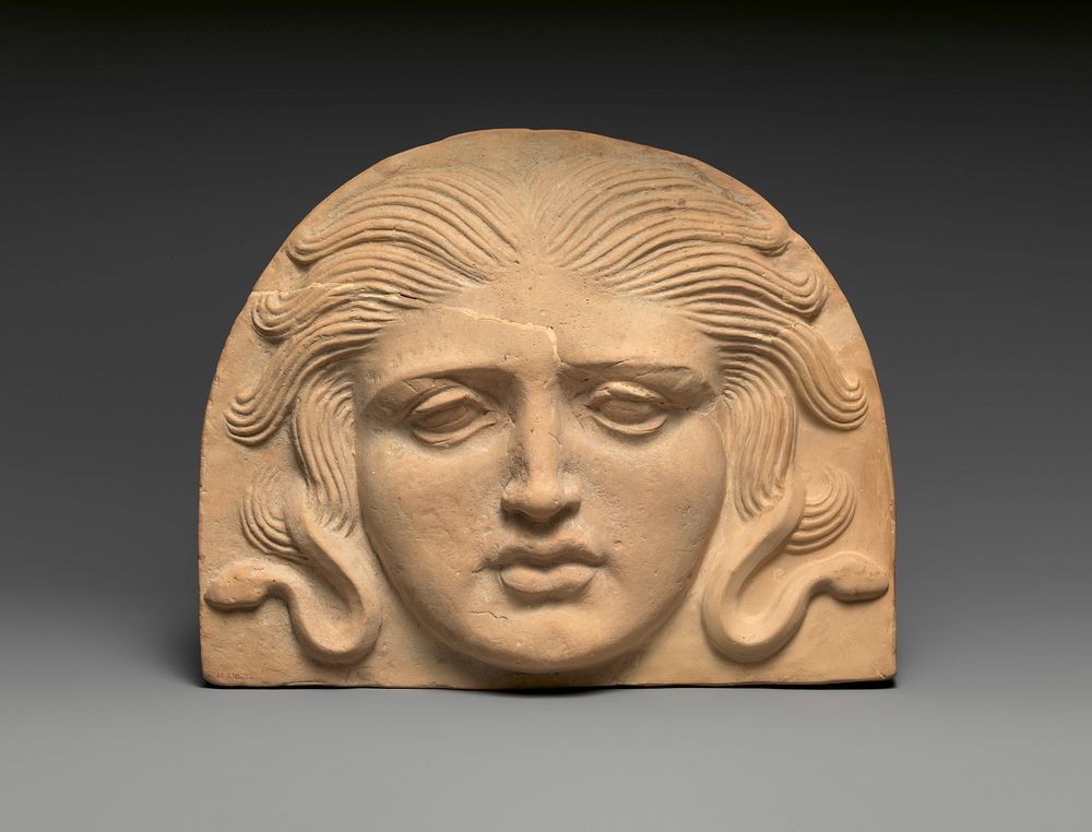 Antefix, head of Medusa