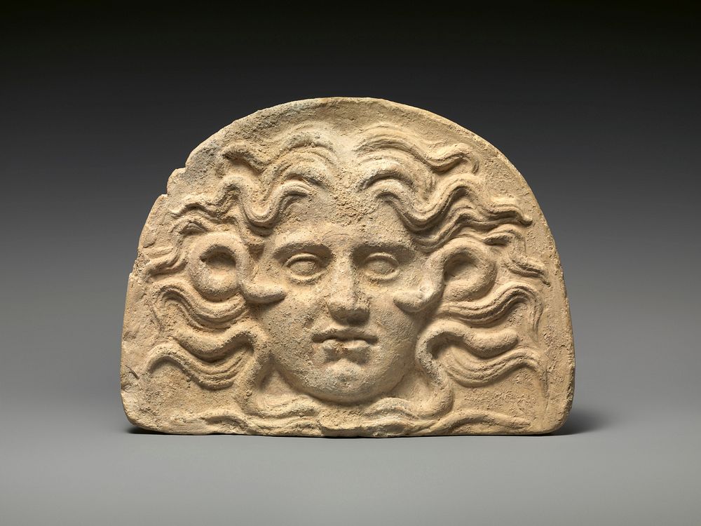Antefix, head of Medusa