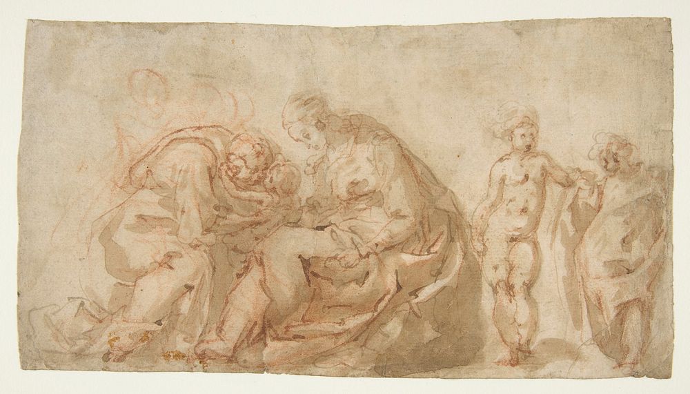 The Holy Family with Attendant Putti