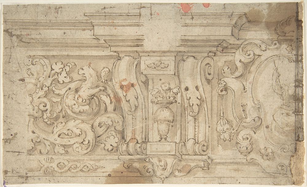 Design for an Architectural Frieze, Anonymous, Italian, mid-16th century