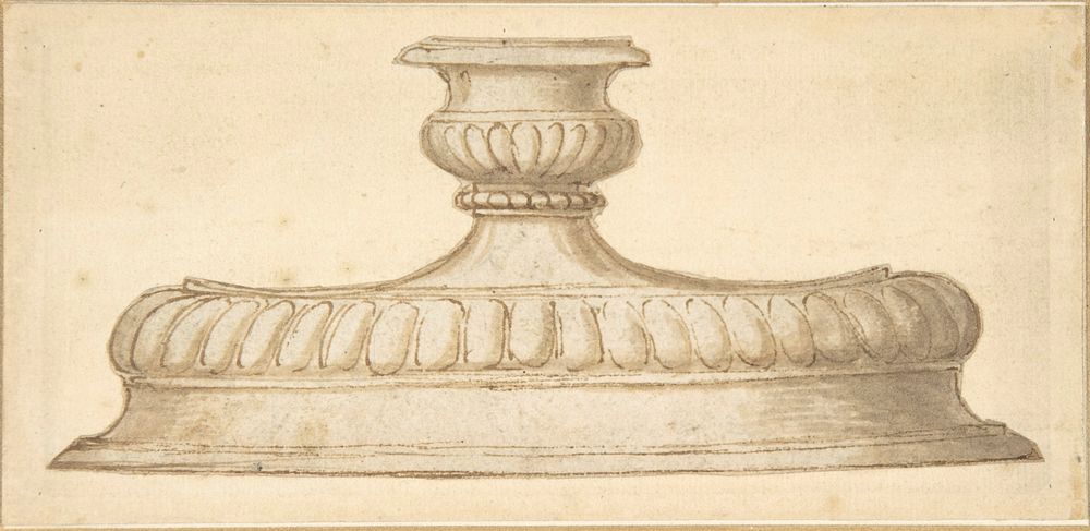 Design for a Decorated Base of a Candlestick Holder