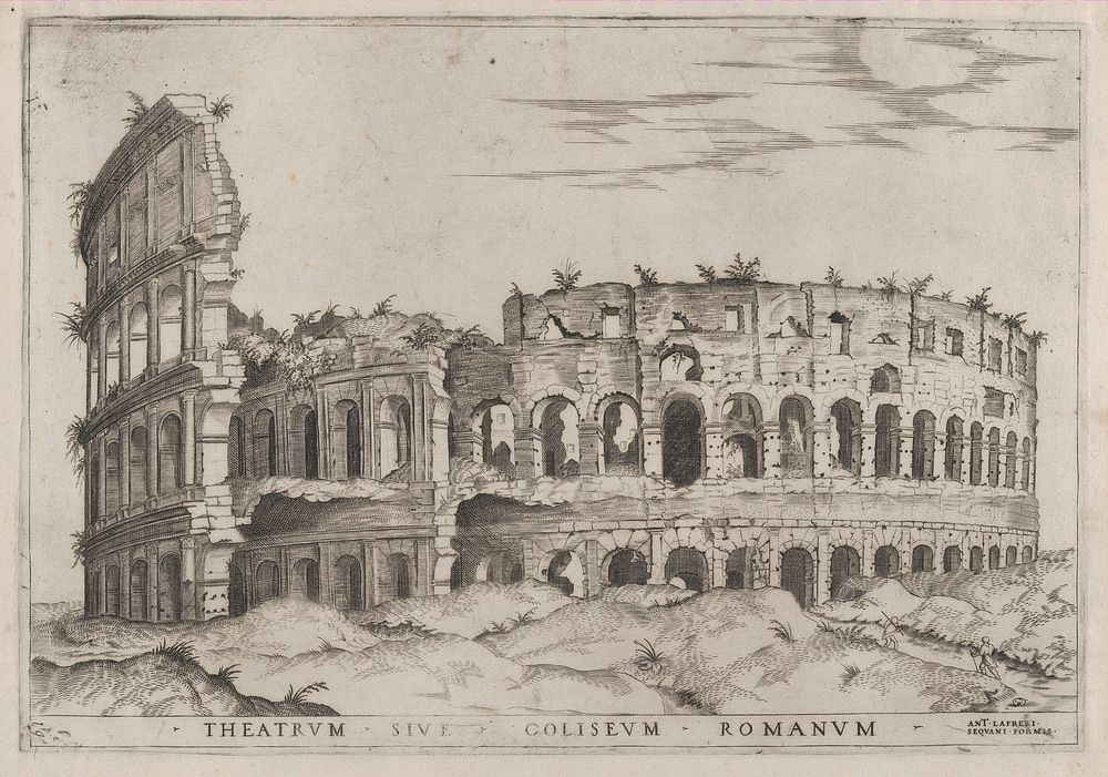 Speculum Romanae Magnificentiae: The Colosseum, Antonio Lafr&eacute;ry, Anonymous