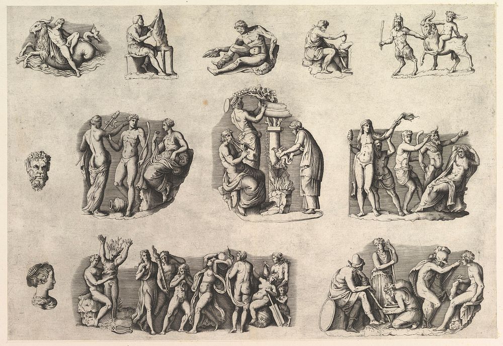 Speculum Romanae Magnificentiae: Subjects after Antique Cameos and Gems, Antonio Lafréry