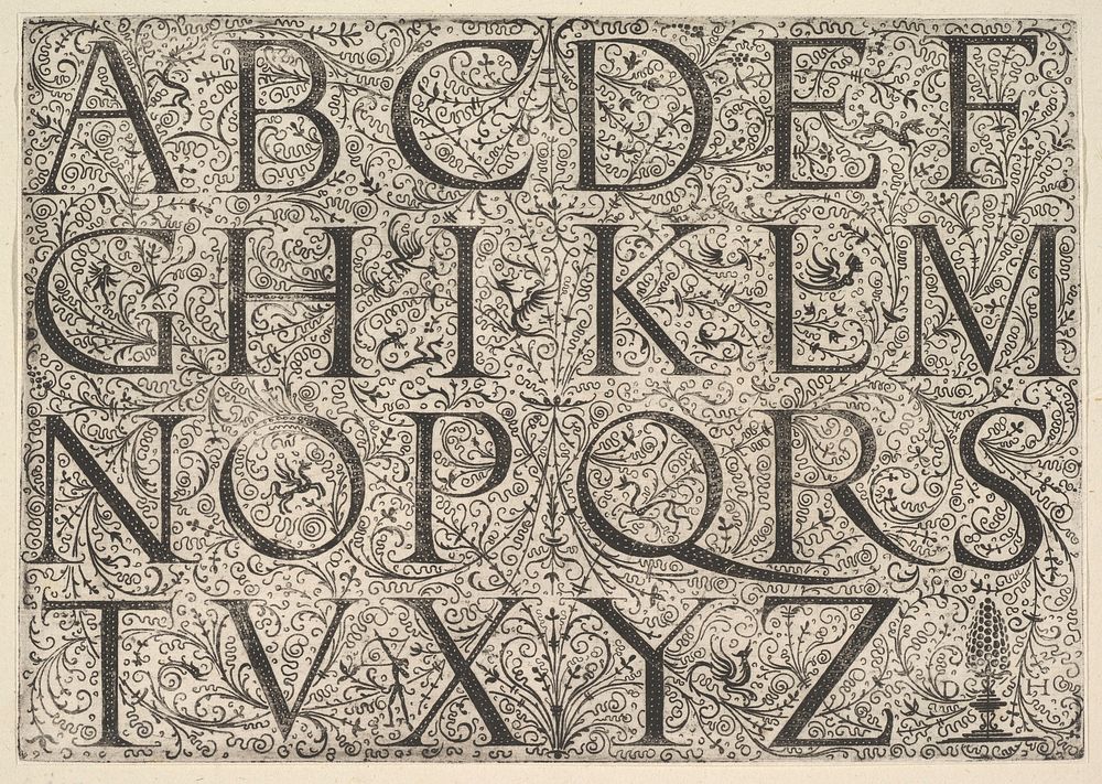 Roman Majuscule Alphabet