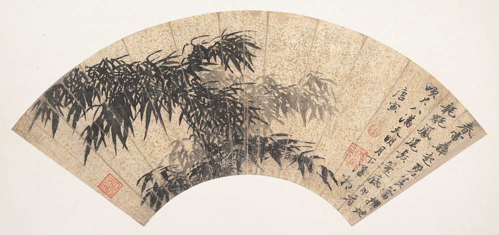 Bamboo in a spring thunderstorm after Tang Yin