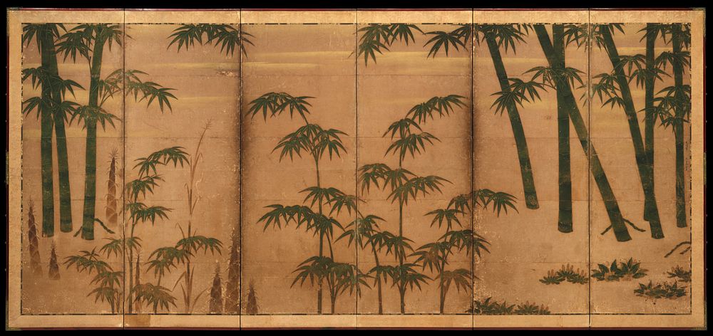 Bamboo in the Four Seasons attributed to Tosa Mitsunobu