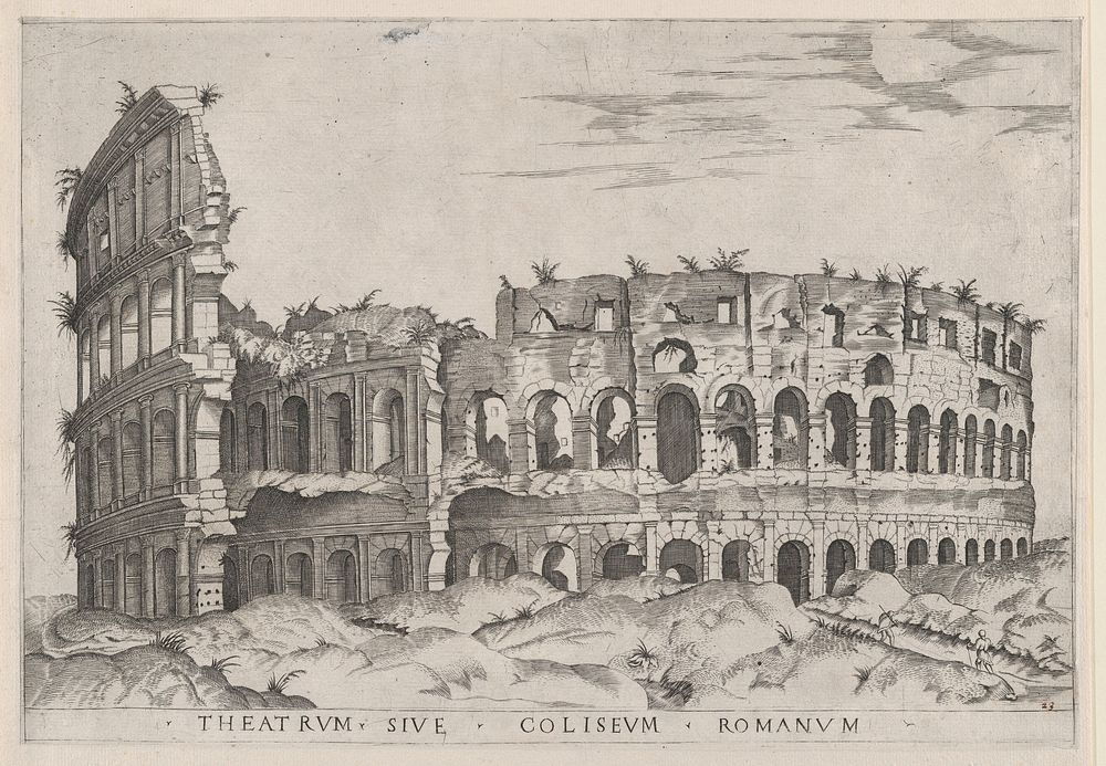 Speculum Romanae Magnificentiae: The Colosseum, Antonio Lafréry  by Anonymous