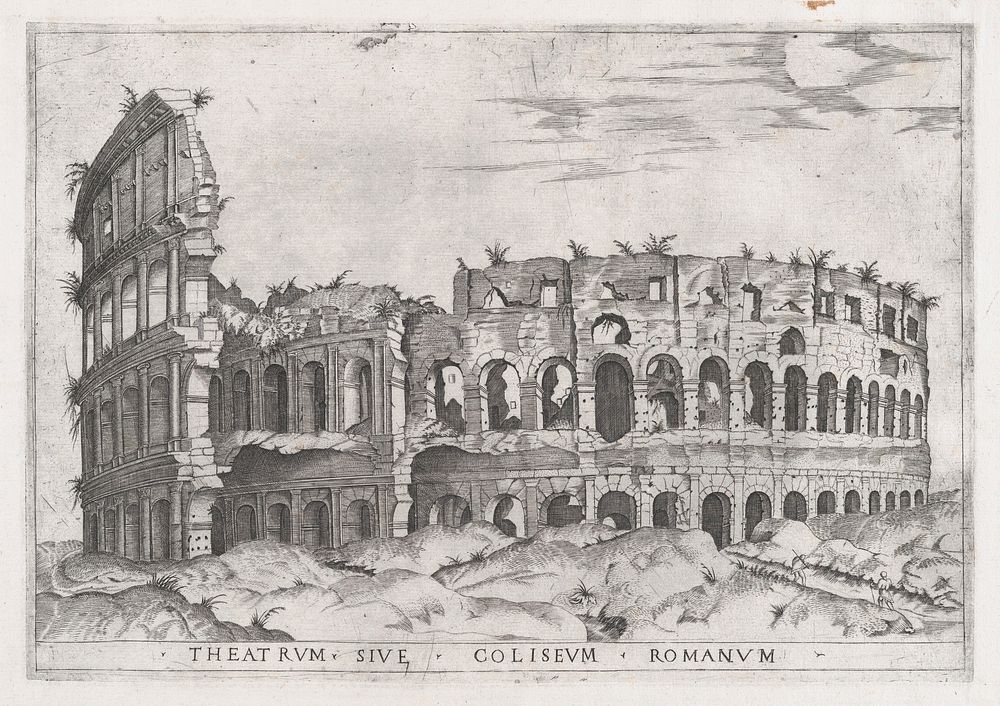 Speculum Romanae Magnificentiae: The Coloseum, Antonio Lafréry by Anonymous