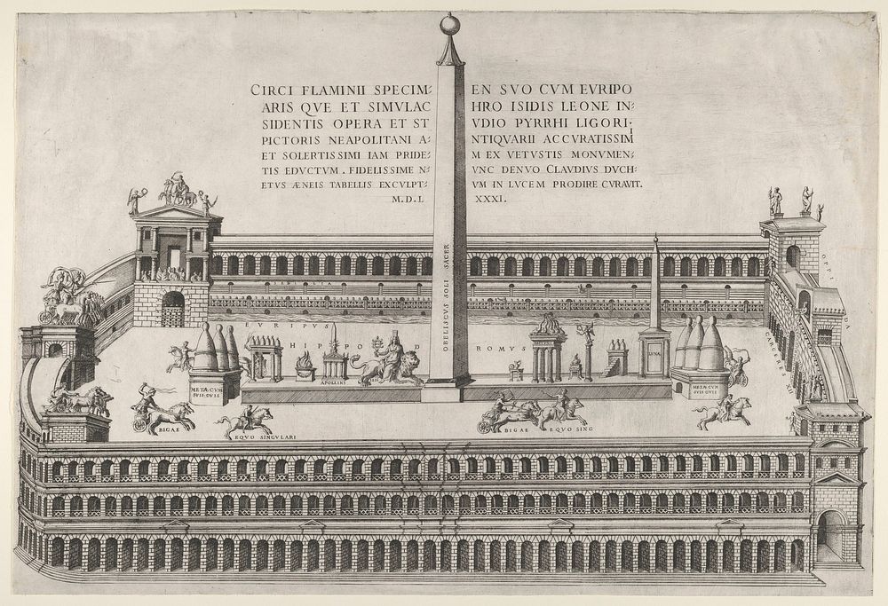 Speculum Romanae Magnificentiae: Circus Flaminius in Rome by various artists/makers