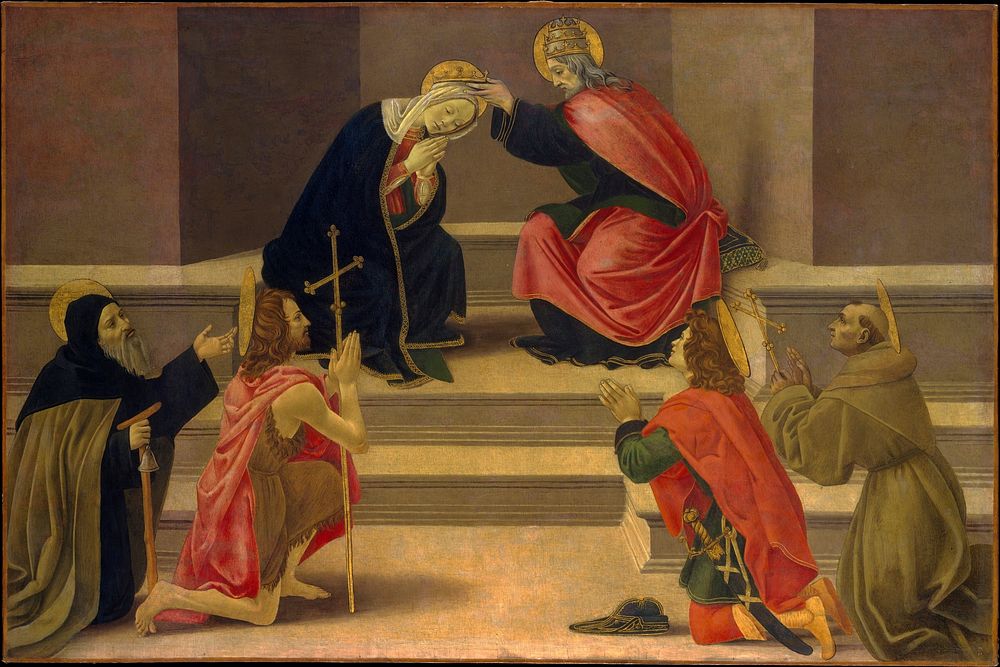 The Coronation of the Virgin, follower of Botticelli