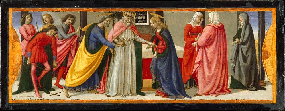 The Marriage of the Virgin  by Davide Ghirlandaio (David Bigordi)