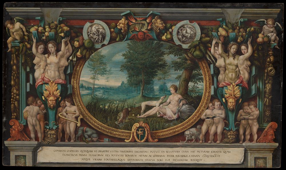 The Nymph of Fontainebleau by French (Fontainebleau) Painter