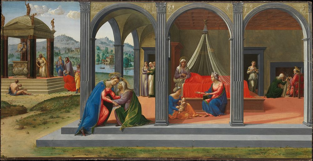 Scenes from the Life of Saint John the Baptist by Francesco Granacci (Francesco di Andrea di Marco) (Italian, Villamagna…