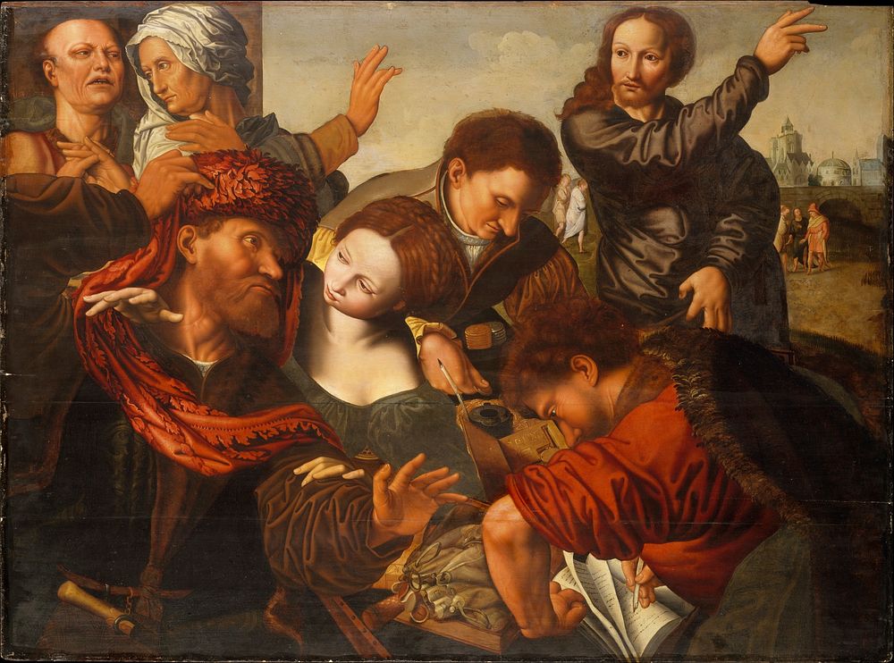 The Calling of Saint Matthew, copy after Jan Sanders van Hemessen