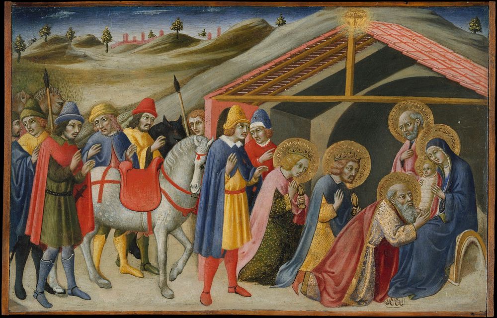 The Adoration of the Magi  by Sano di Pietro (Ansano di Pietro di Mencio)