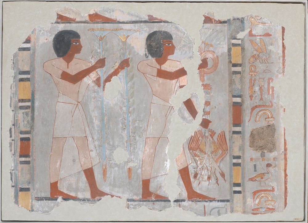 Fragment of wall painting from the Tomb of Sebekhotep