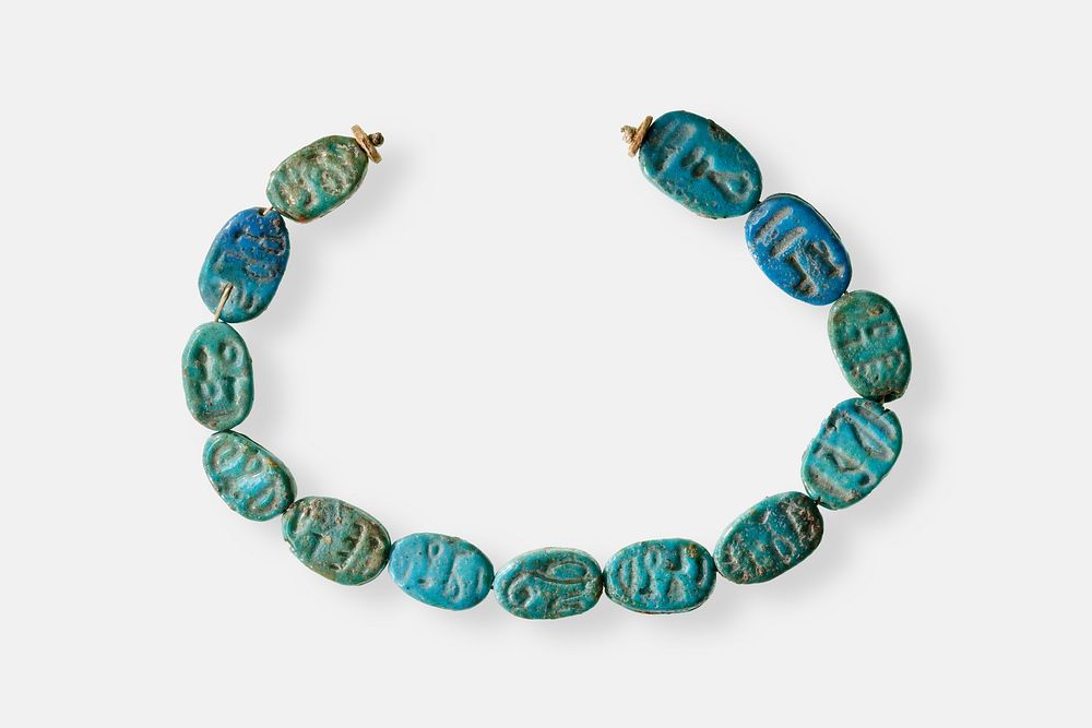 Strand of Inscribed Scarabs