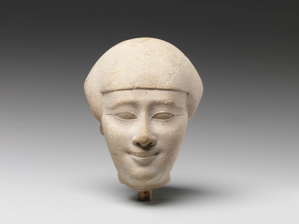 Female head, Late Period&ndash;Ptolemaic Period (380&ndash;250 B.C.)