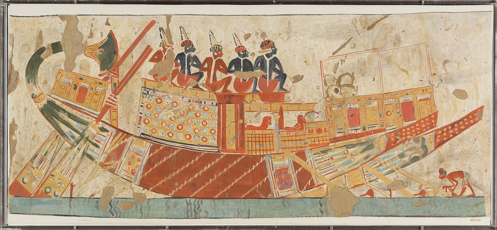 Boat Carrying Captives from Nubia, Tomb of Huy by Charles K. Wilkinson