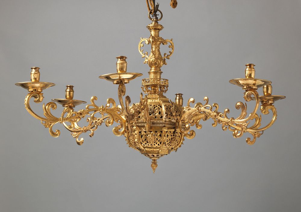 Six-branch chandelier