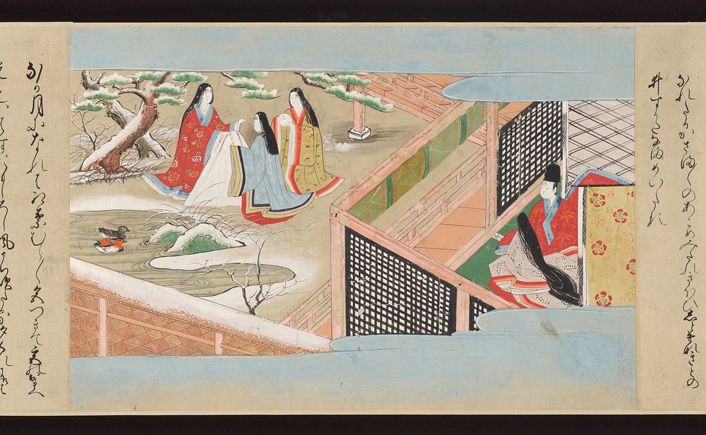 Illustrated Handscrolls of The Tale of Genji by Ryūjo (Tatsujo)