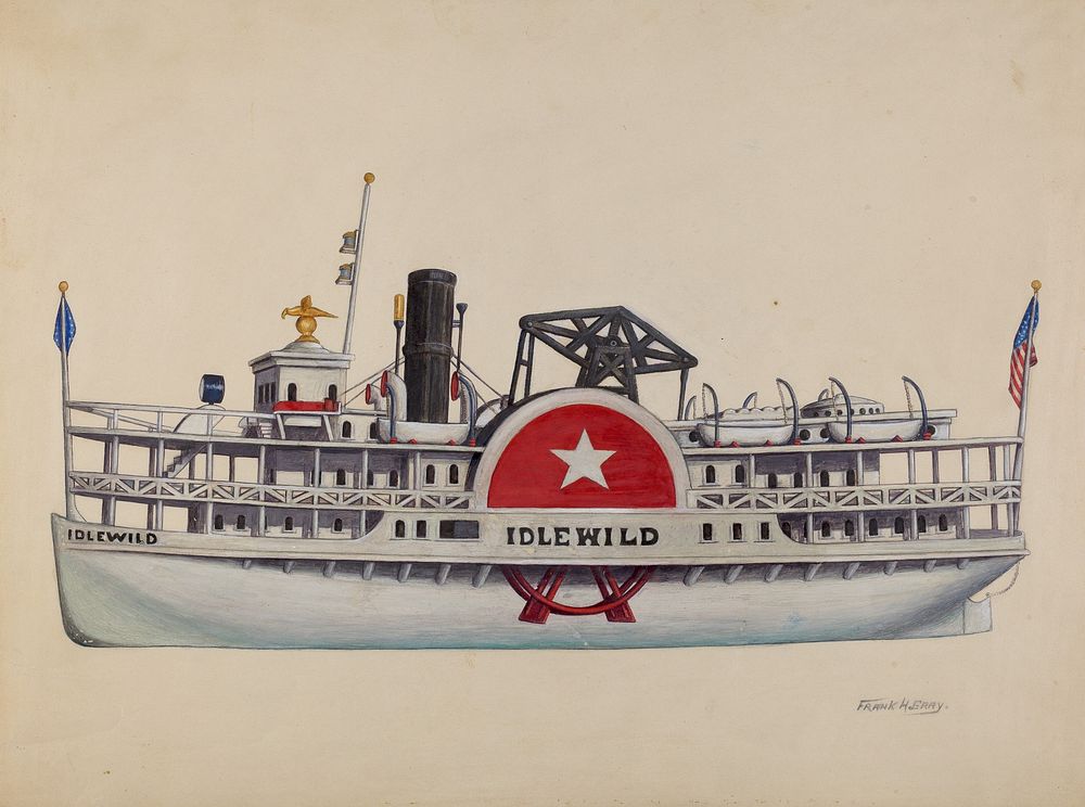 Model Ship "Idlewild" (ca. 1938) by Frank Gray.  