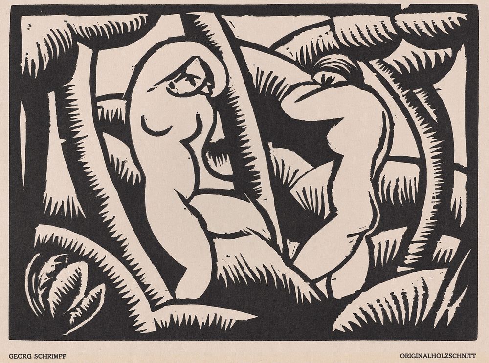 Nude IX (1918) by Georg Schrimpf.  