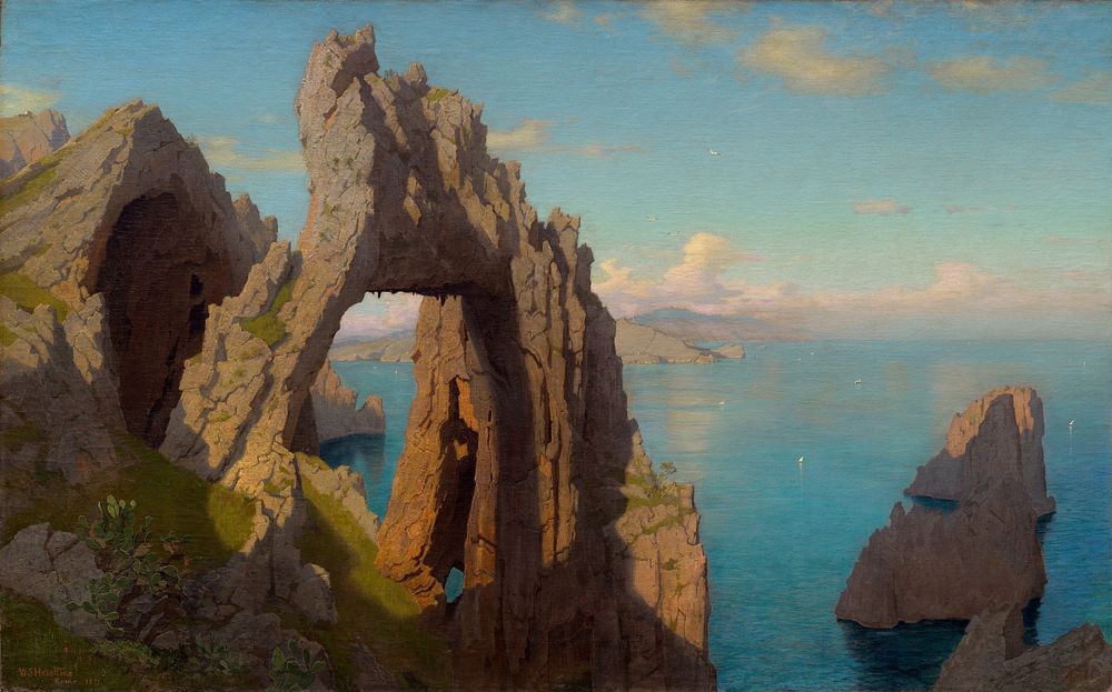 Natural Arch at Capri (1871) by William Stanley Haseltine.  