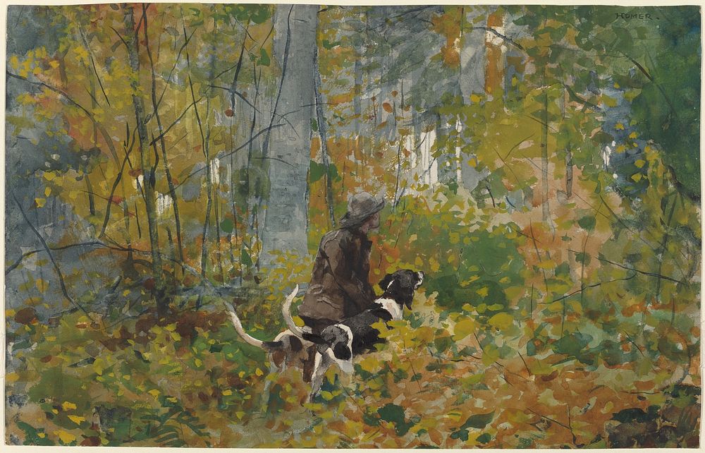 On the Trail (1889) by Winslow Homer.  