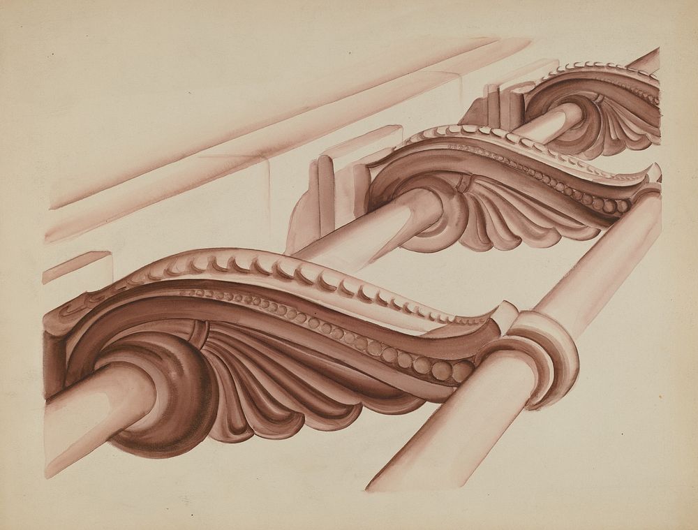 Ornamental Stair Rail (ca.1937) by Natalie Simon.  