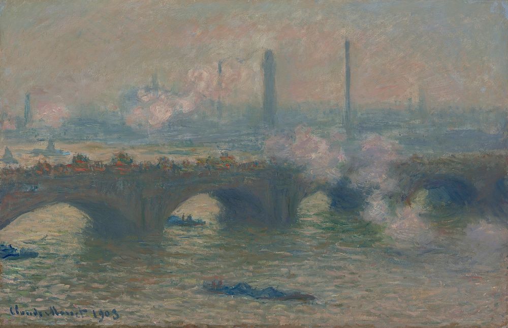 Claude Monet's Waterloo Bridge, Gray Day (1903) 