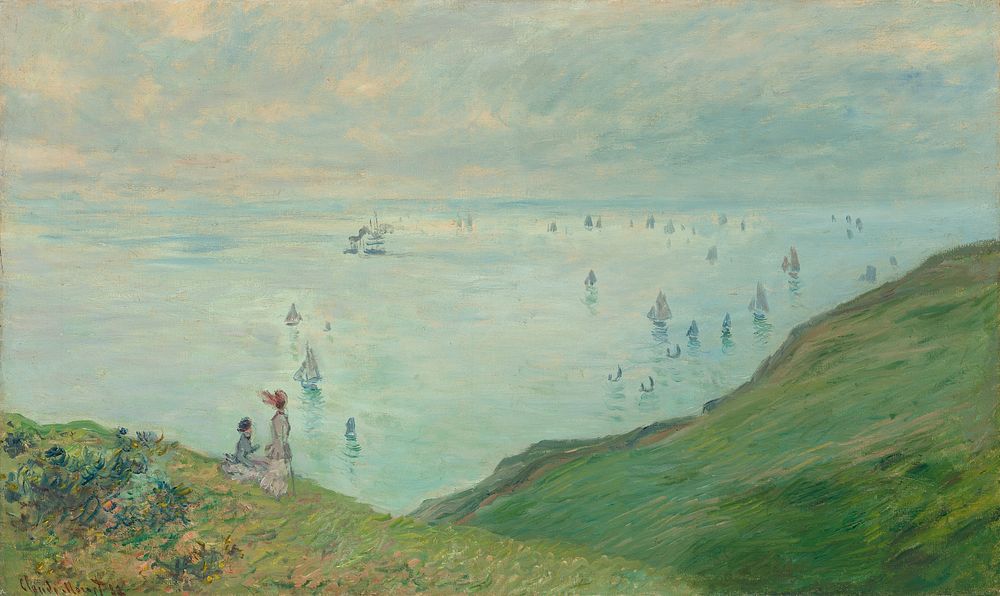 Claude Monet's Cliffs at Pourville (1882) 