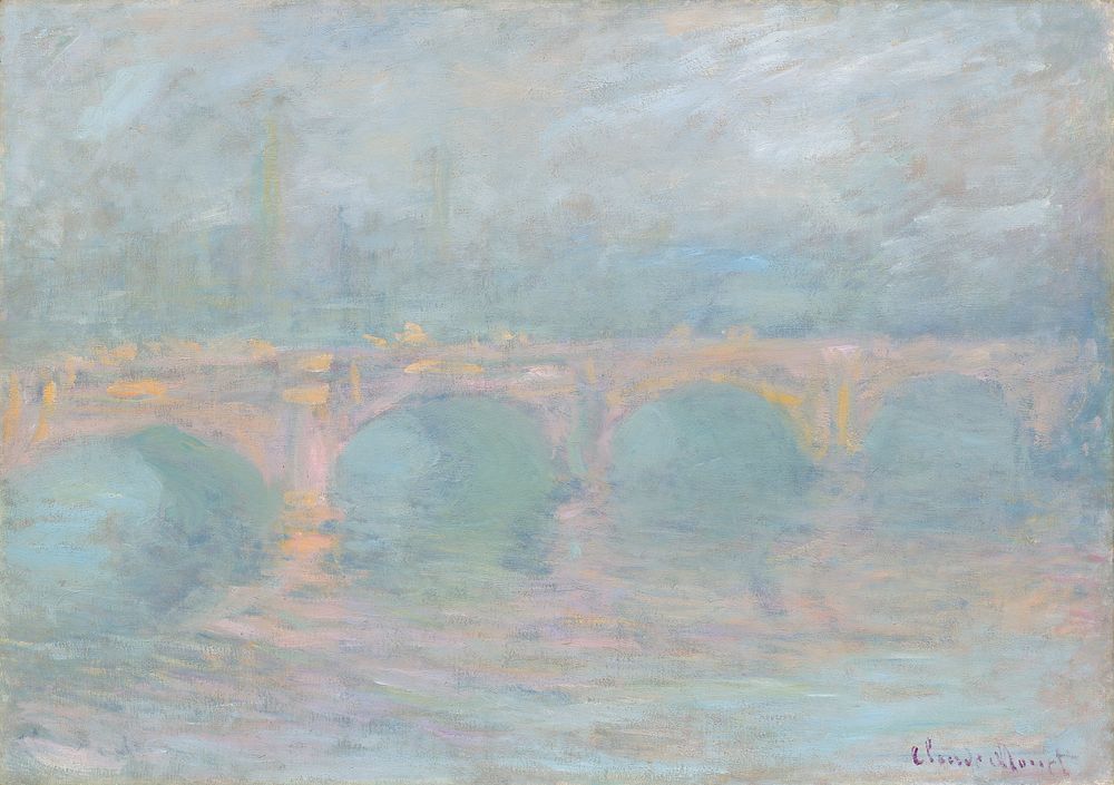 Claude Monet's Waterloo Bridge, London, at Sunset (1904) 