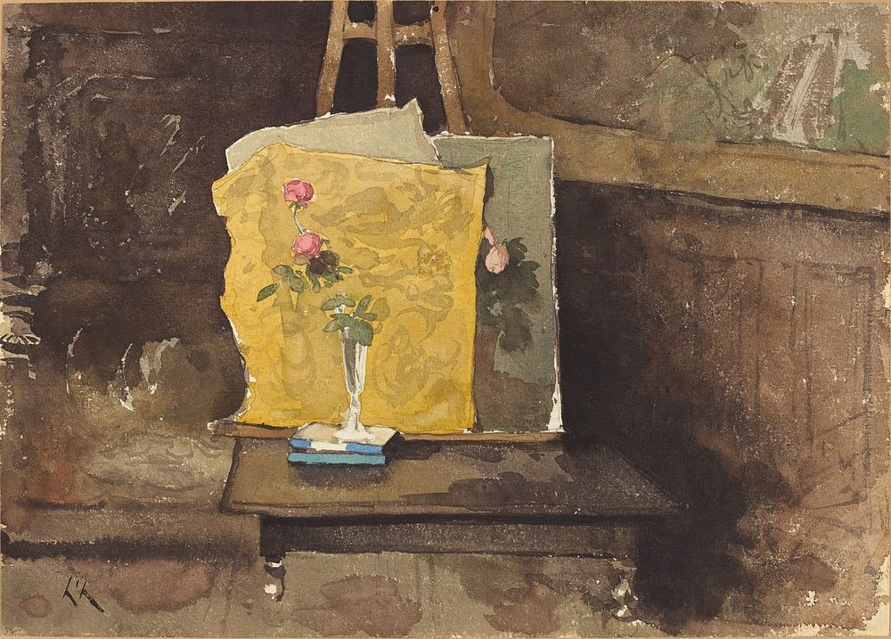 A Corner of a Studio by Henri-Joseph Harpignies (1819&ndash;1916)  