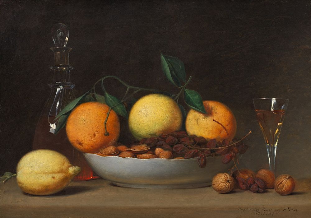 A Dessert (1814) by Raphaelle Peale.  